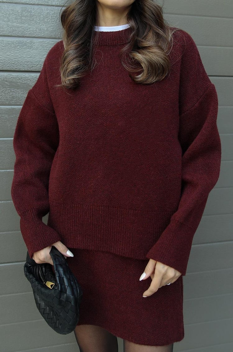 Elsie | Gebreide Set (top + rok)