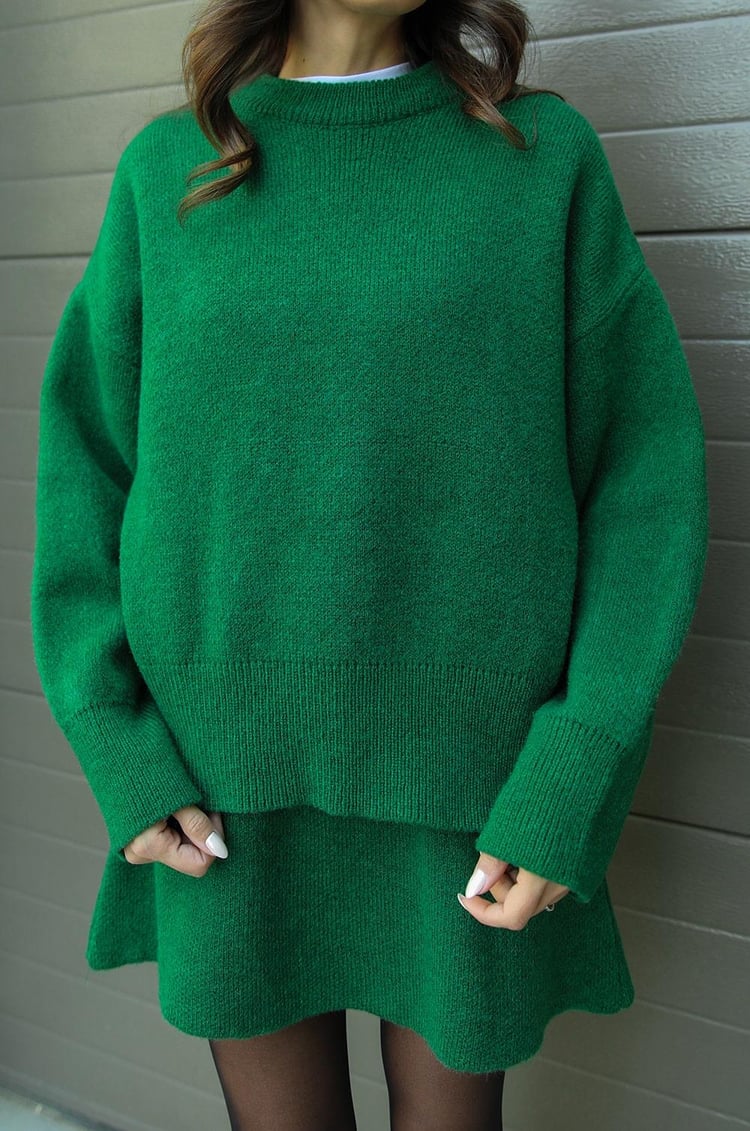 Elsie | Gebreide Set (top + rok)